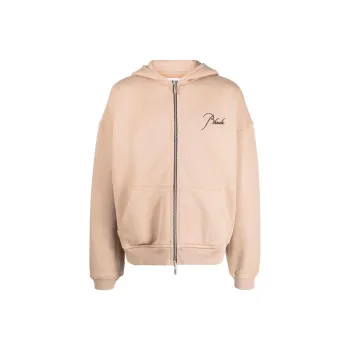 RHUDE Logo-embroidered Zip Hoodie