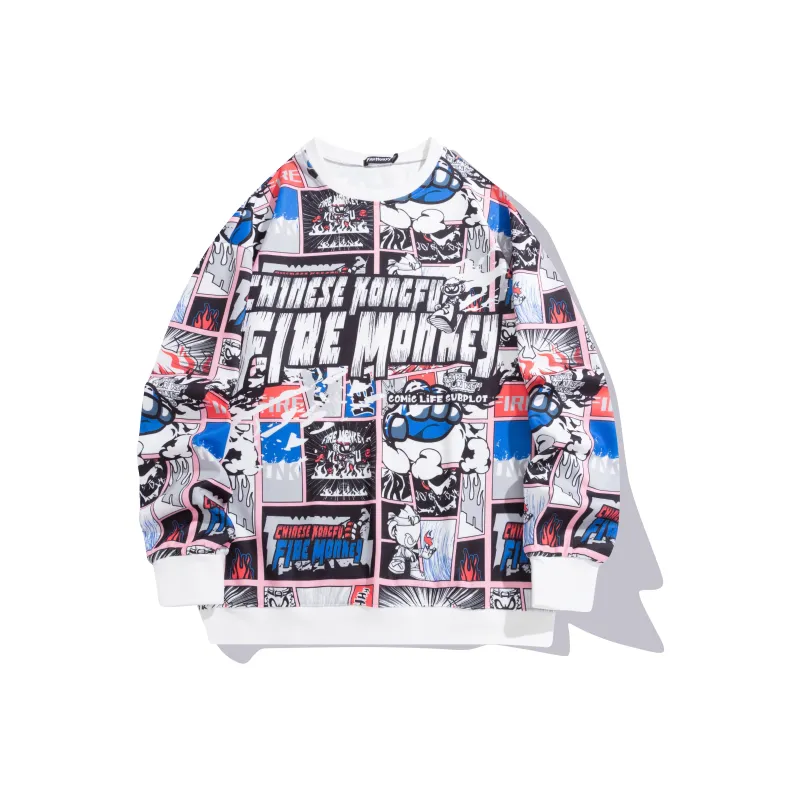 FireMonkey Sweatshirts Unisex White-0