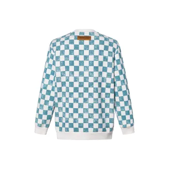 LOUIS VUITTON Damier Printed Crewneck