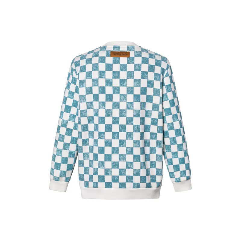 LOUIS VUITTON Damier Printed Crewneck-0