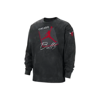 JORDAN Chicago Bulls Courtside Statement Edition Men's JORDAN Max90 Nba Long-Sleeve T-Shirt