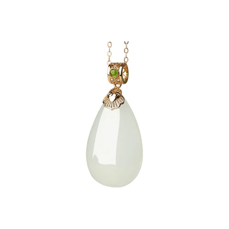 Treasure Necklaces White Jade Women's-0