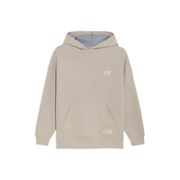 LiNing Sweatshirt Unisex Oat Gray Space Gray-0