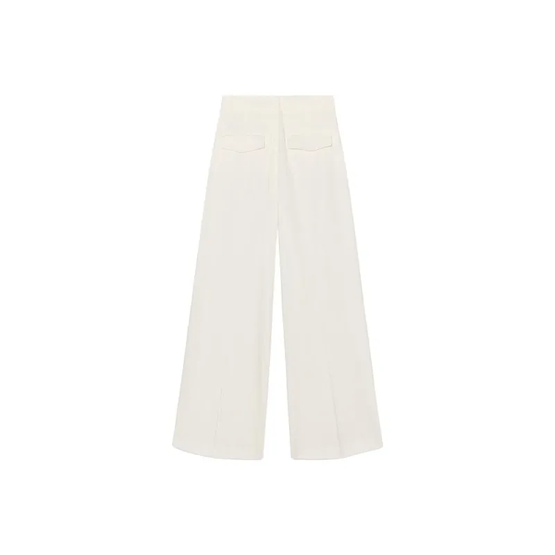 ZARA Casual Pants Women's Raw White-1
