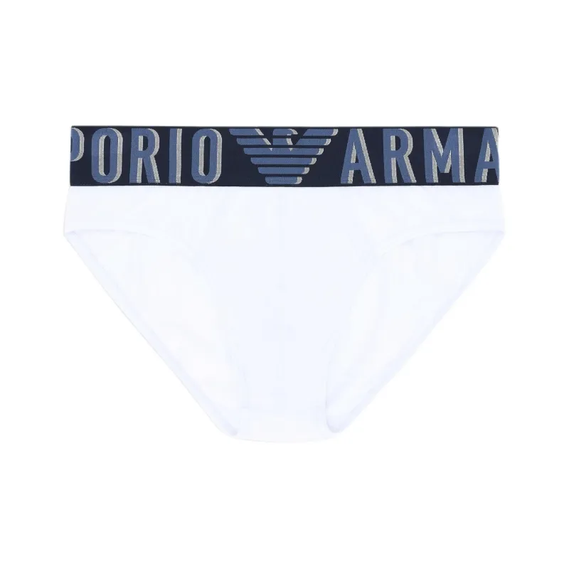 EMPORIO ARMANI Asv Megalogo Organic Cotton Briefs-0