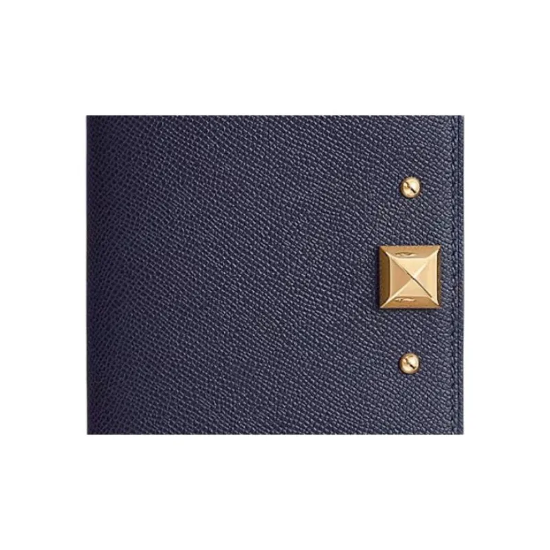 HERMES Medor Calfskin Card Holder Women's 2Z Bleu Nuit Midnight Blue-2