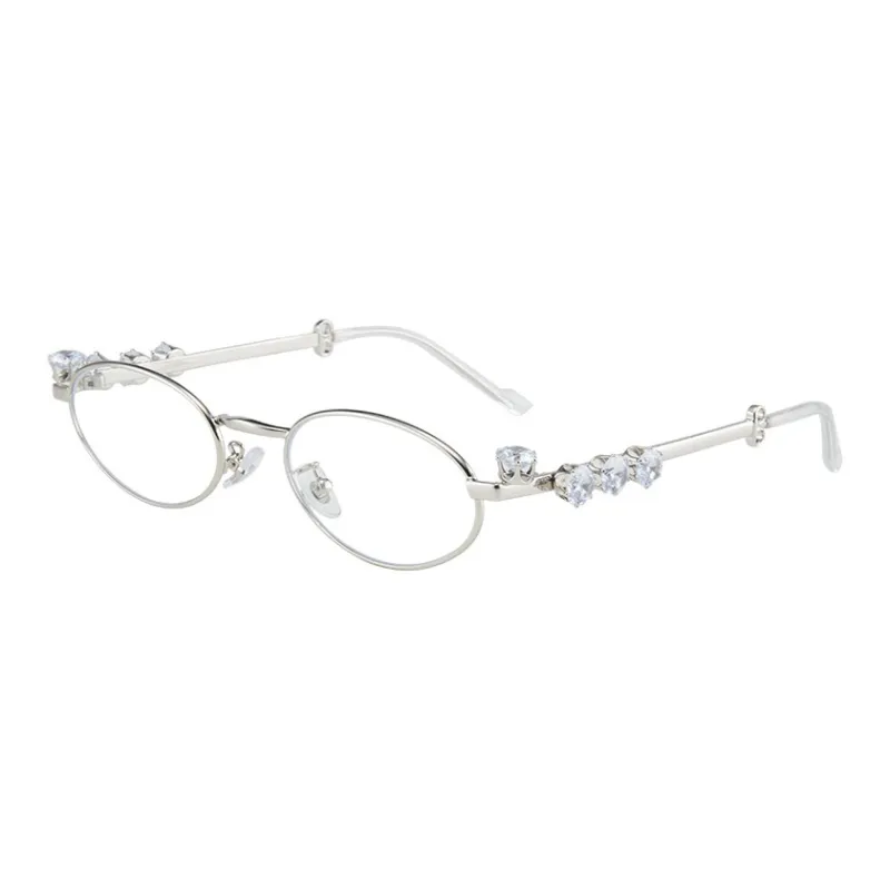 MUYKUY Metal Oval Sunglasses Women's-2