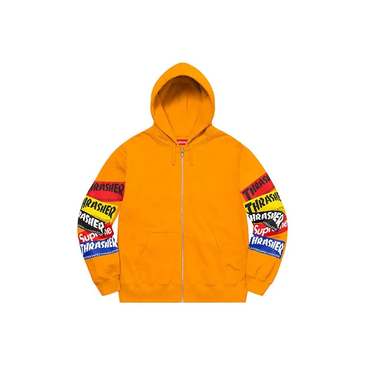 Supreme Thrasher Multi Logo Zip Up Hooded Sweatshirt-2