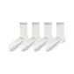 [4 Pack/Mesh Breathable]4 Pairs White