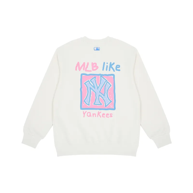 MLB Like Series Sweatshirts Unisex White-0