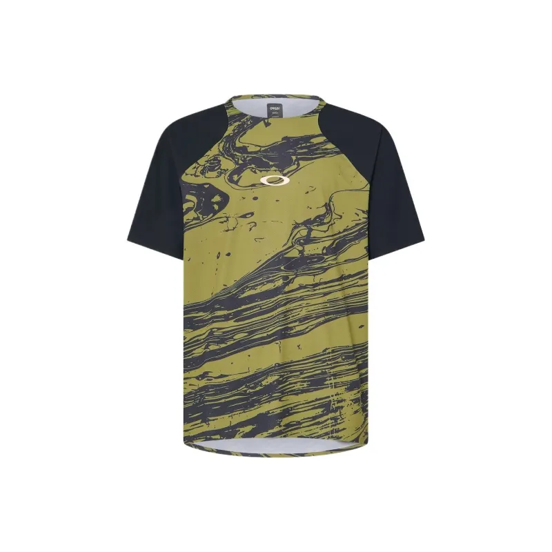 Oakley T Shirt Unisex Binary Swirl Green-0