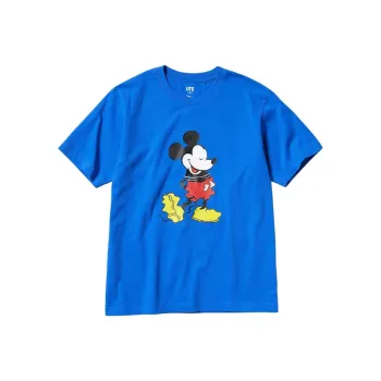 UNIQLO T Shirts Men Lake Blue