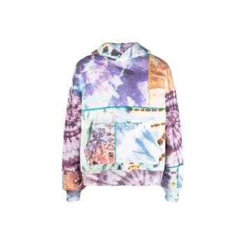 AMIRI Tie Dye Patchwork Hoodie