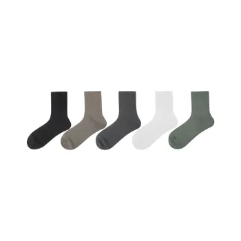 SEOBEAN Mid Calf Socks Men's 5 Pack