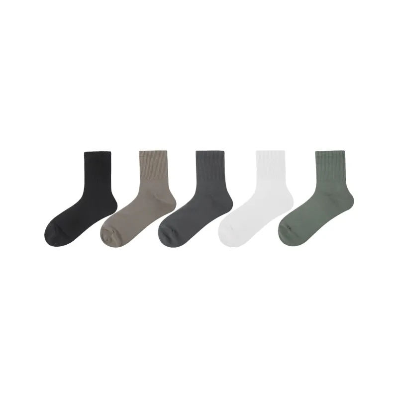 SEOBEAN Mid Calf Socks Men's 5 Pack-0
