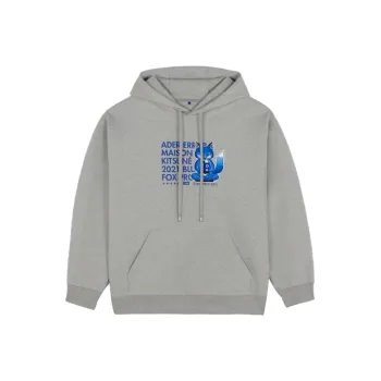 Ader Error X Maison Kitsune Sweatshirts Men Gray
