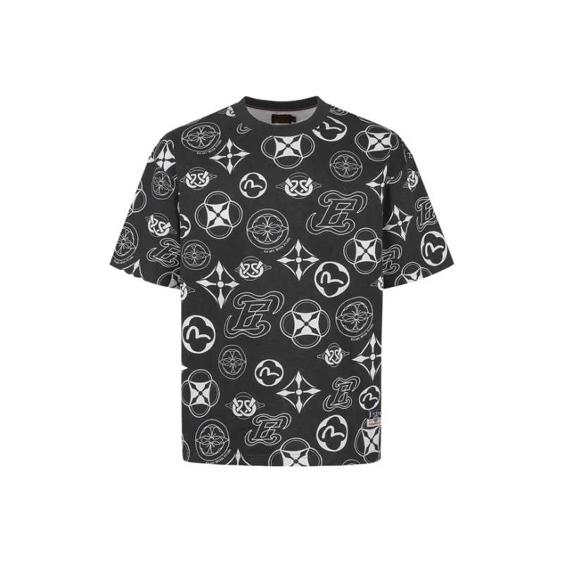 EVISU SS25 T Shirt Men's Charcoal Gray Full Floor-0