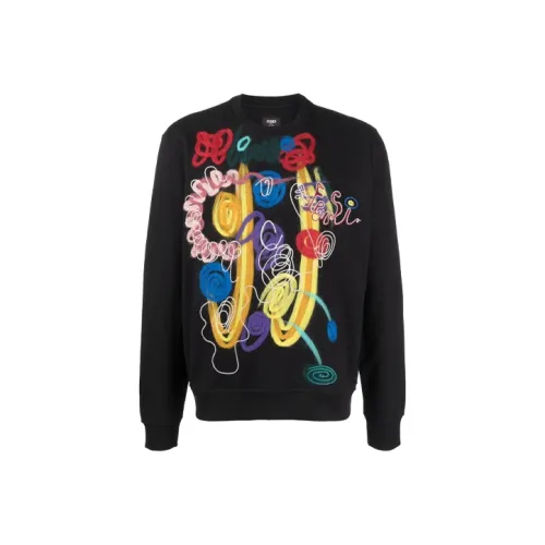 FENDI Sweatshirts Men Black