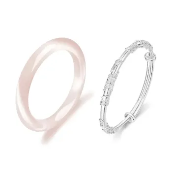 SUNFEEL Glass Cat Eye Bangles Women's