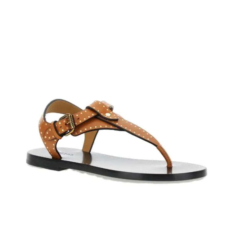 ISABEL MARANT Jooni One Strap Sandals Women's Brown-2