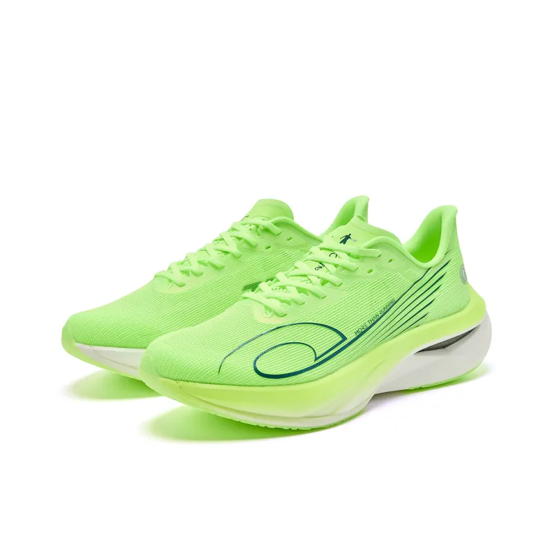 QIAODAN Swift 3PRO Running Shoes Men Low Top Flying Shadow Green Jordan White-2