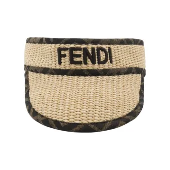 FENDI Cotton, Polyester, Polyamide Sun Protection Hats Unisex Umber