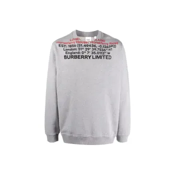 Burberry Location Print Sweatshirt