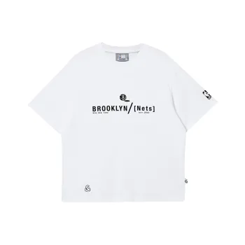 JACK JONES· x NBA JACK & JONES NBA Co brand T Shirt Men's A06 Raw White