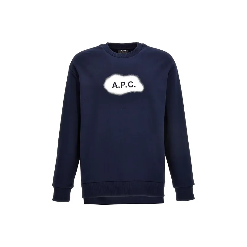 A.P.C Logo-Printed Crewneck Sweatshirt-0