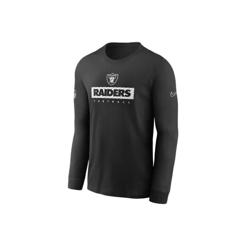 Nike Las Vegas Raiders Sideline Team Issue Men's Nike Dri FIT Nfl Long Sleeve T Shirt