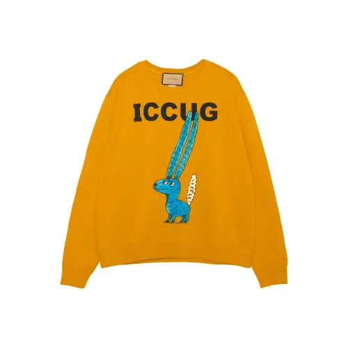 GUCCI x Freya Hartas Sweatshirt Men's Yellow