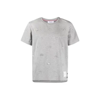 THOM BROWNE Jersey Nautical Short Sleeve T Shirt