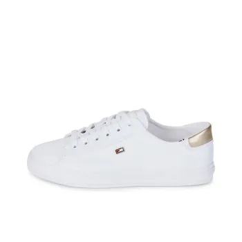 Tommy Hilfiger Trainers Low Top Skateboard Shoes Women's White