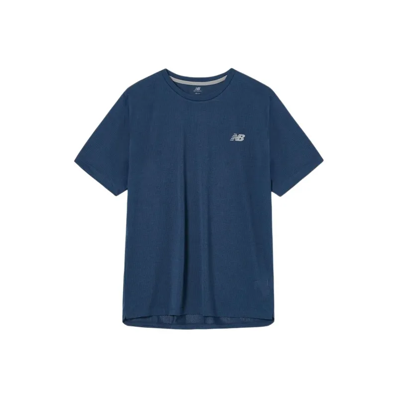 New Balance UNI AthleticsICEX T Shirt Unisex Blue-0