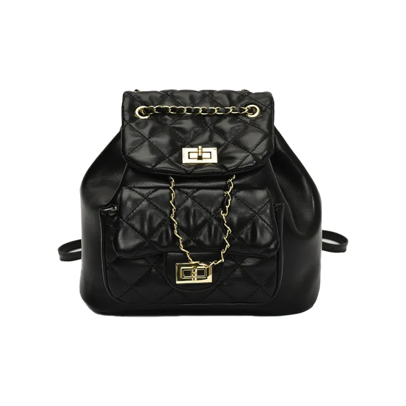 XIANGSU PU Backpack Women's White/Black/Red/Pink-0
