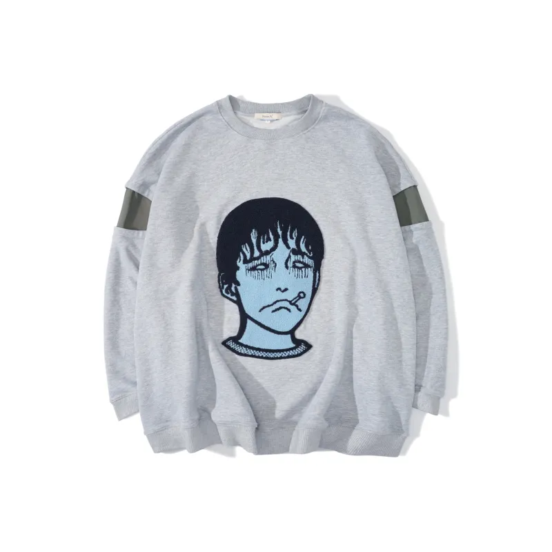 UNVESNO Sweatshirt Unisex Light Gray-0