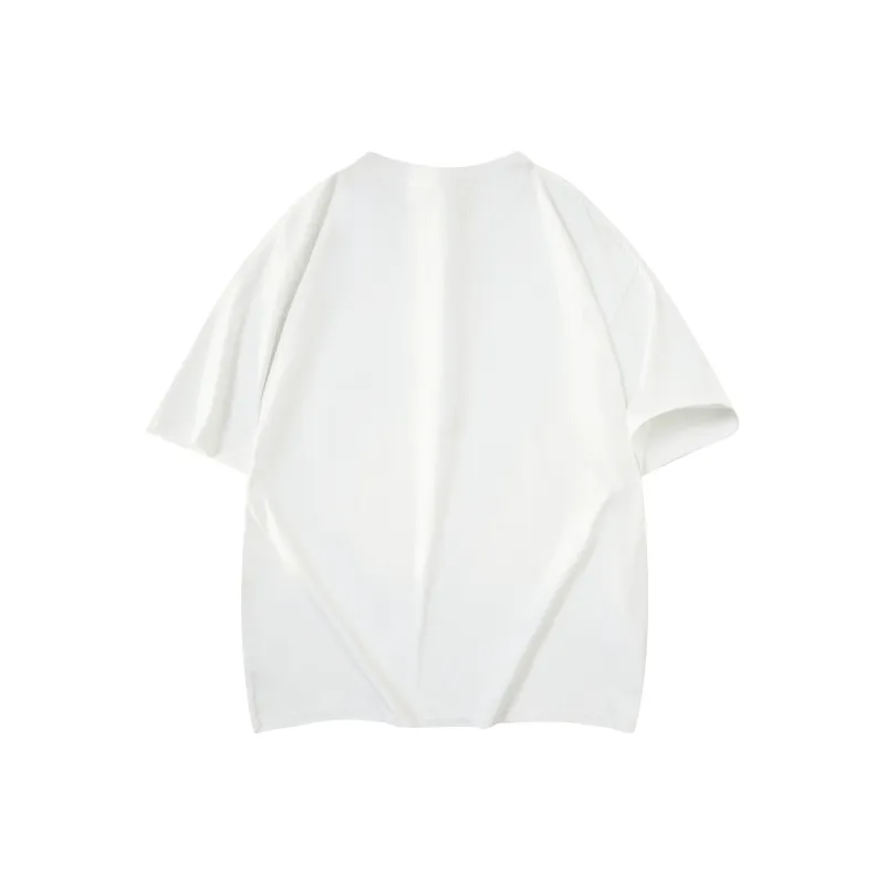 ONE PIECE Trendy Heavyweight Open Back Short Sleeved T Shirts Men's-2