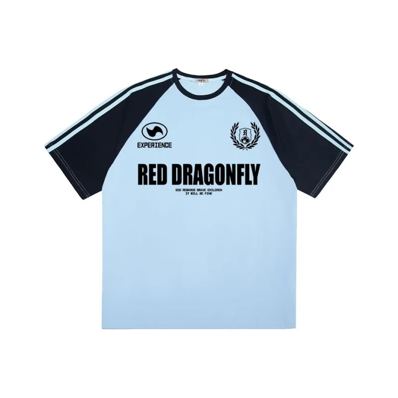 RED DRAGONFLY T Shirt Unisex Black & White-7