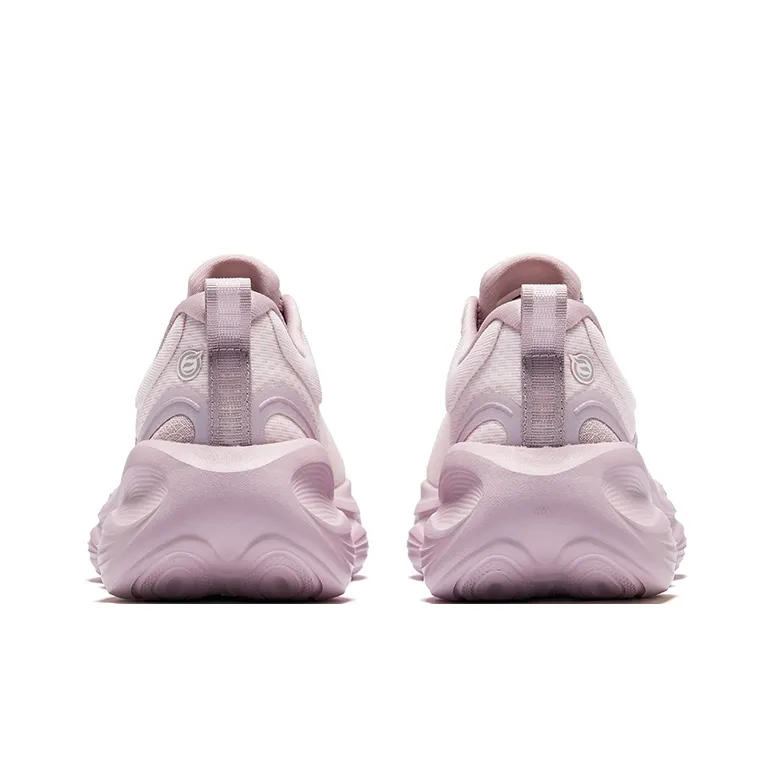 Erke Cushioning Rebound Low Top Training City Commute Running Shoes Women's Light Pink Lotus-3