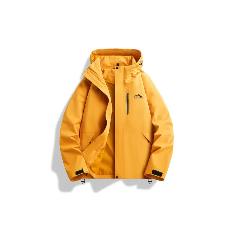 ROBINHOOD Water Resistant Windproof Breathable Wear Resistant Warm Water Repellent Windbreaker Jacket Unisex-58