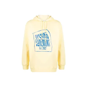 Opening Ceremony Warped Logo Printed Hoodie