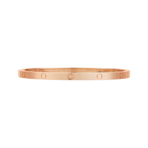 CARTIER LOVE Series 18K Rose Gold Bangles Women's