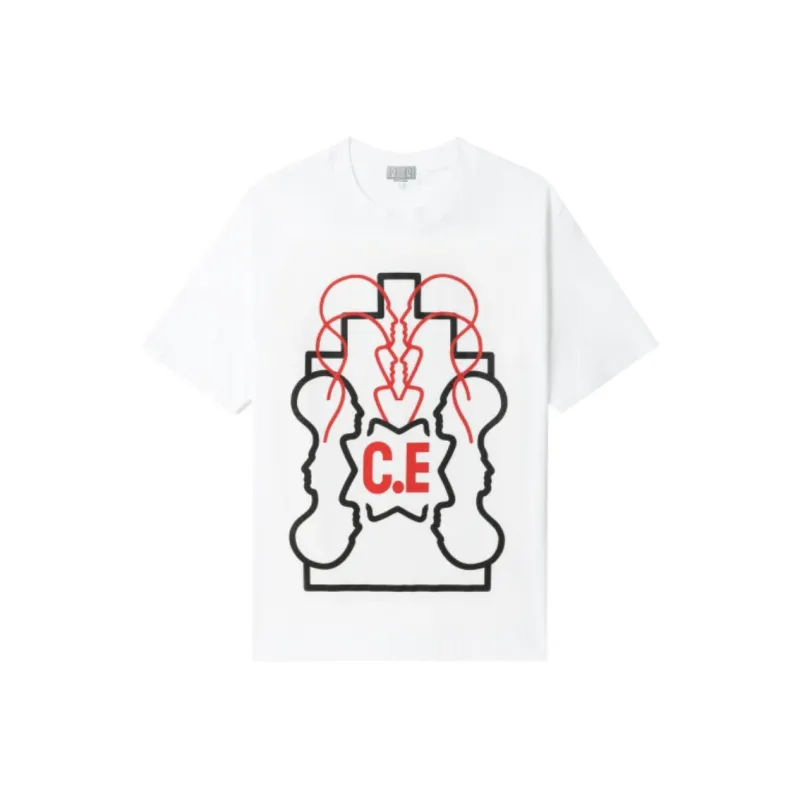 Cav Empt Wb Ziggurat Heads Ii Star C.E Red T Shirt-0