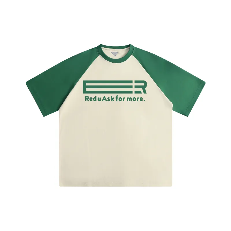 REDU T-Shirt Unisex White & Navy Blue Sleeves-6