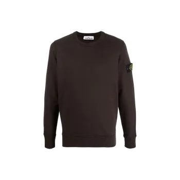 STONE ISLAND 63020 Brushed Cotton Fleece Crewneck