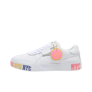 PUMA Cali Low Top Training Shoes Women's Mountain Lion White Peach Frost
