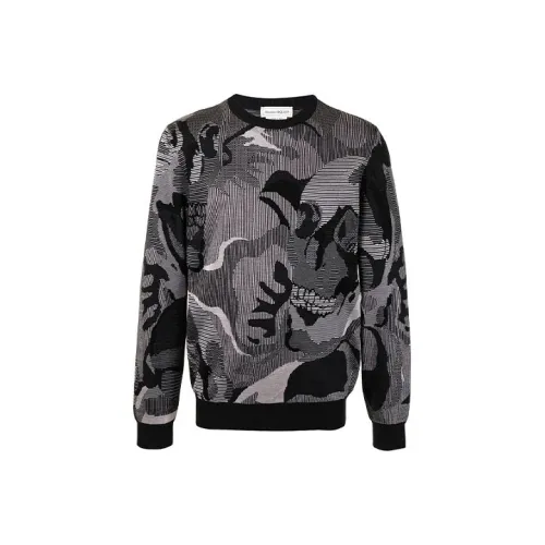 Alexander McQueen Sweatshirts Men Gray