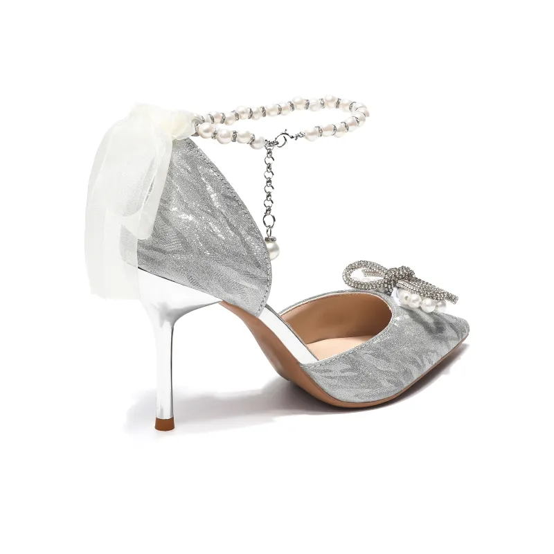 Be Good High Heels Women's Silver-9