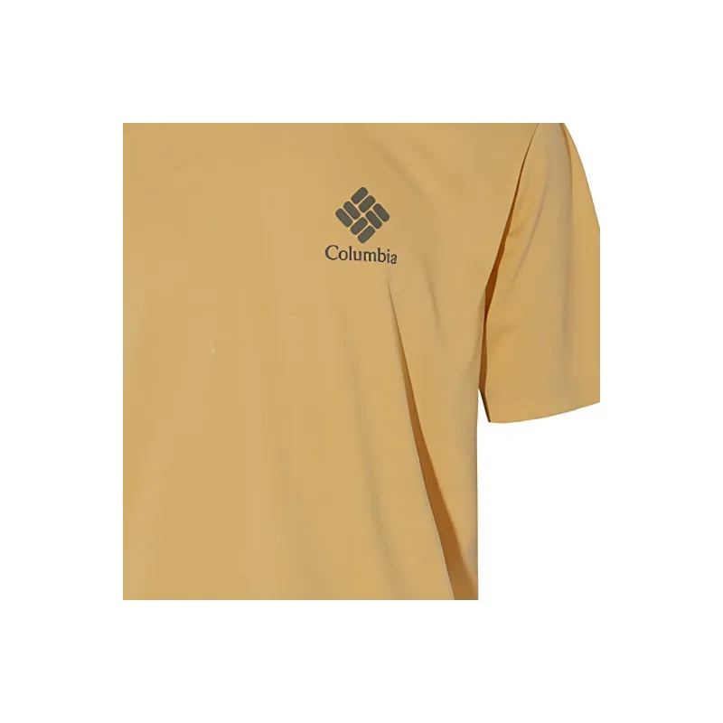 Columbia T Shirts Men 715 Yellow-4