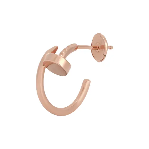 CARTIER Juste Un Clou Series 18K Rose Gold Earrings Women's